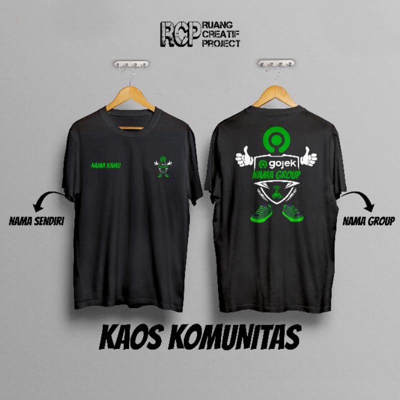 SABLON KAOS COSTUM KOMUNITAS / SABLON CUSTOM DTF / KAOS CUTTON COMBED