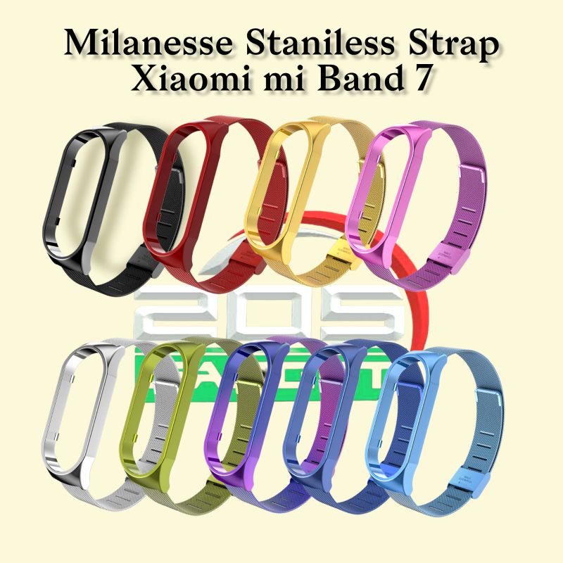 Strap Mi Band 7 Milanese Strap Xiaomi Mi Band 7 Stainless Steel