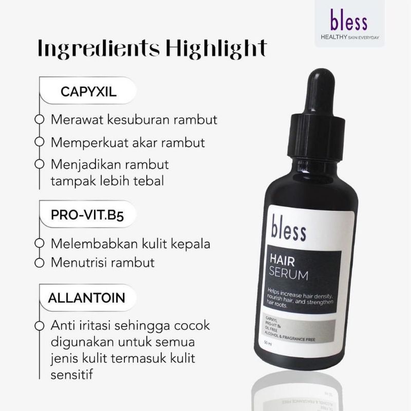 Bless Hair Serum | Serum Rambut Rontok 50 ml