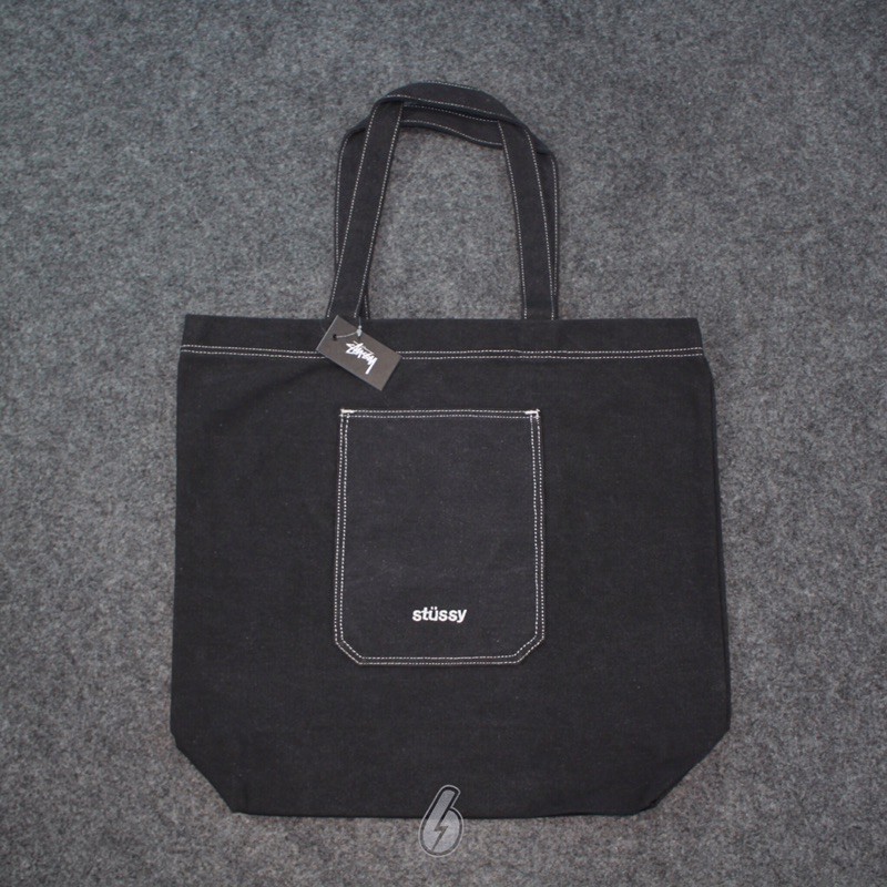 stussy denim fazer bag totebag original