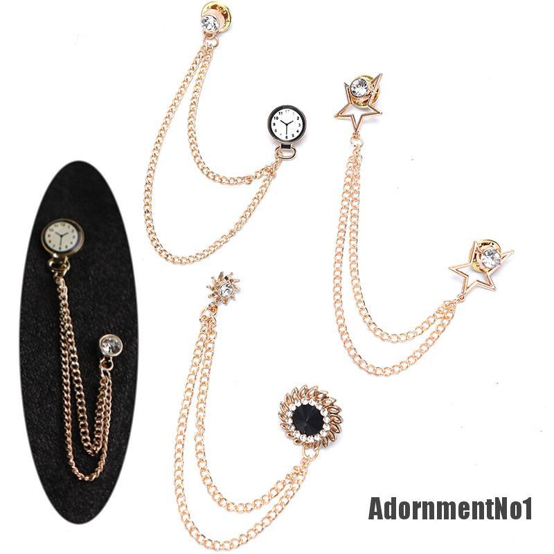 (Adornmentno1) Pin Bros Jam Kristal Retro Untuk Pria / Wanita