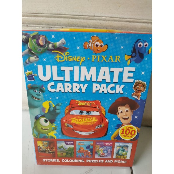 

activity book disney pixar toy story cars inside out ultimate carry pack buku cerita