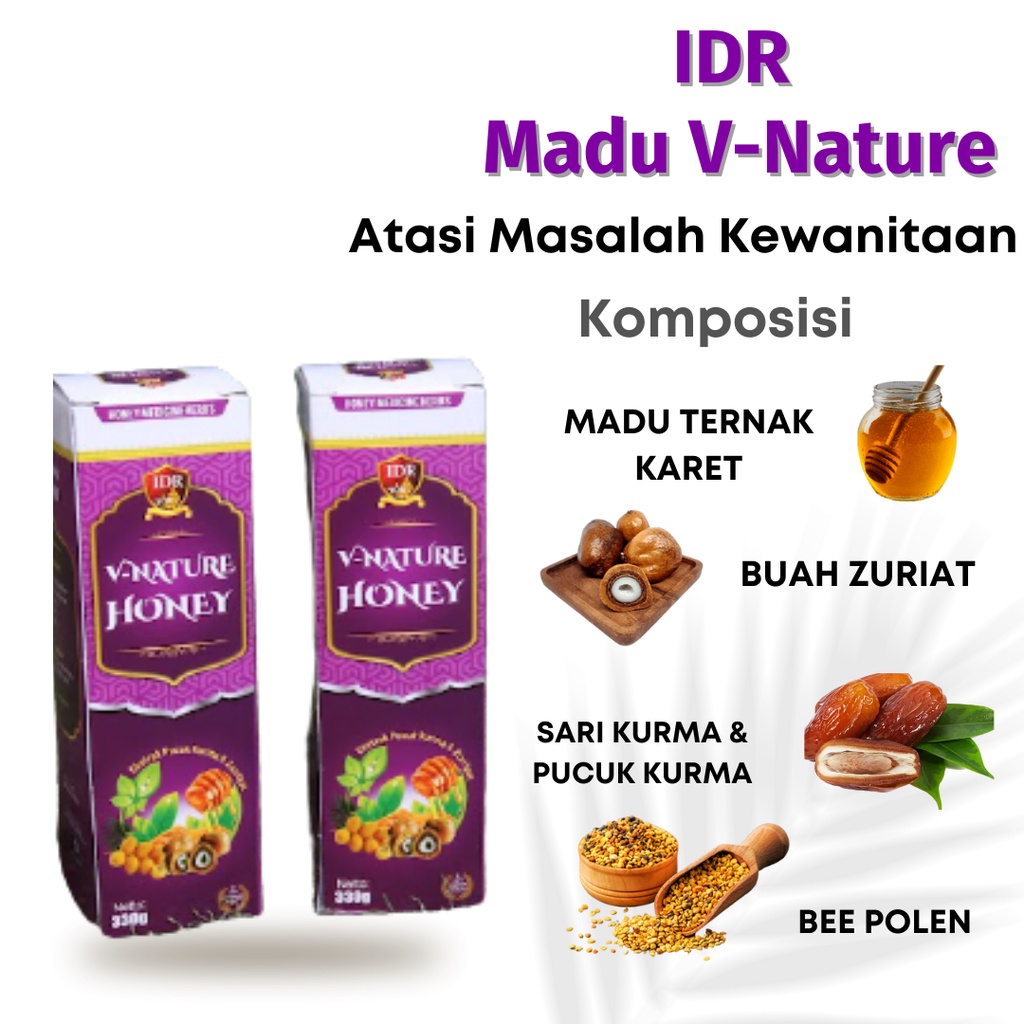 IDR Madu V-Nature Solusi Mengatasi Berbagai Masalah Kewanitaan