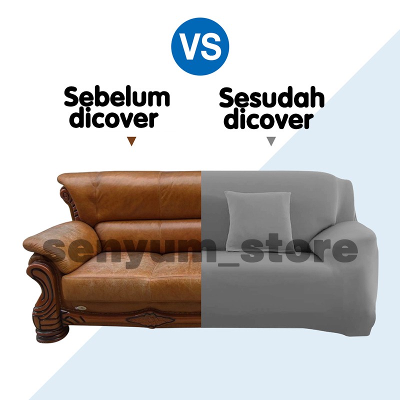 Cover Sofa Elastic Elastis Sarung Sofa Pattern Menarik/ Anti-Selip  1/2/3/4 Seater  Bed penutup