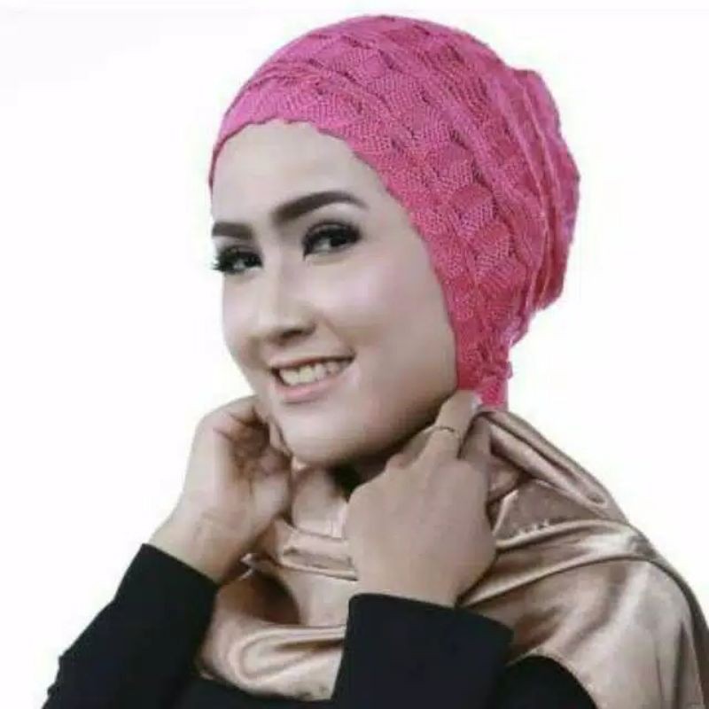 [Aksesoris] BANDANA ZIG ZAG rajut | inner | | daleman | ciput nanas