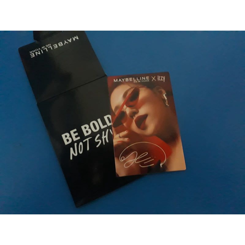 PHOTOCARD PC YEJI MAYBELLINE x ITZY OFFICIAL