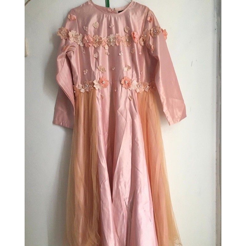 preloved dress puthic / gaun puthic bidadari