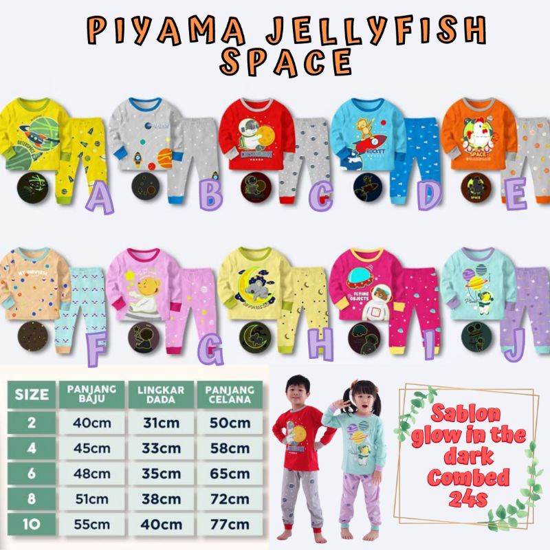 BAJU | PIYAMA ANAK JELLYFISH