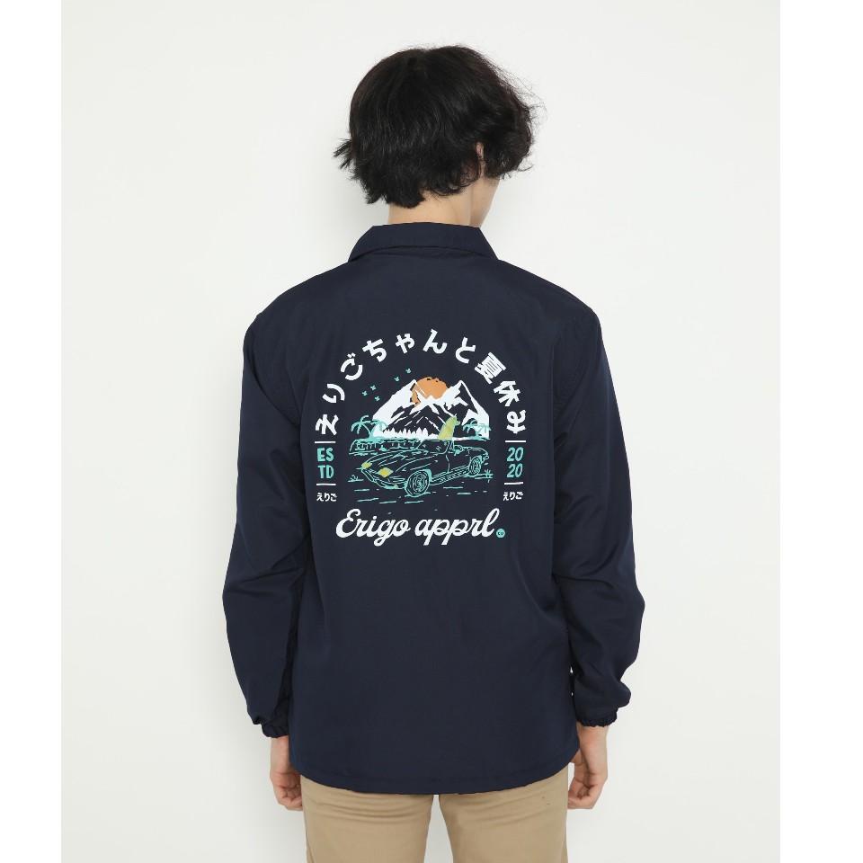 y56₫ Erigo Coach Jacket Nippon Nonatsu Navy