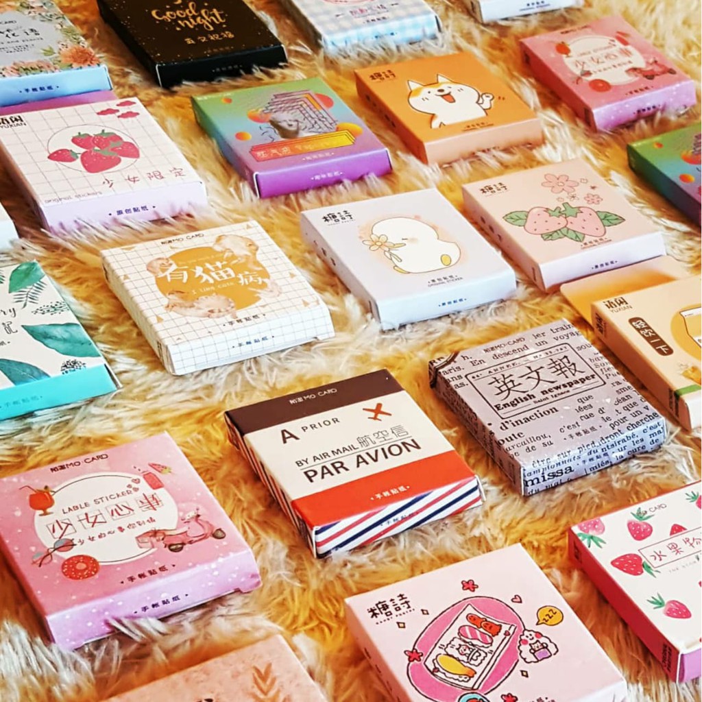 

HI046 Deco Stiker Boks Desain Lucu Murah Jurnal Planner 45pcs
