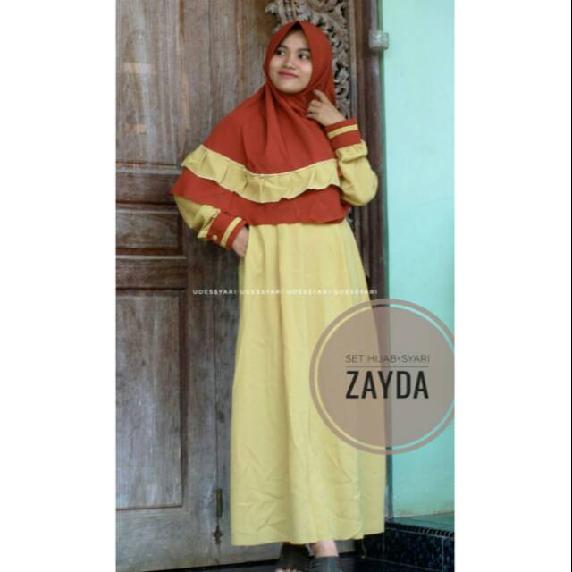 Set hijab+syari zayda