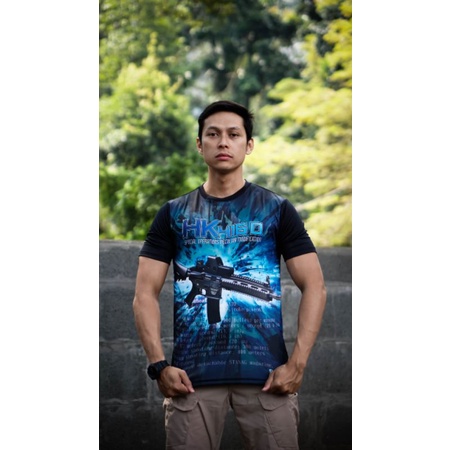 KAOS TNI T-SHIRTin  ARMY SINGELPRINT HK416D SUBLIME JERSEY BANDUNG #1