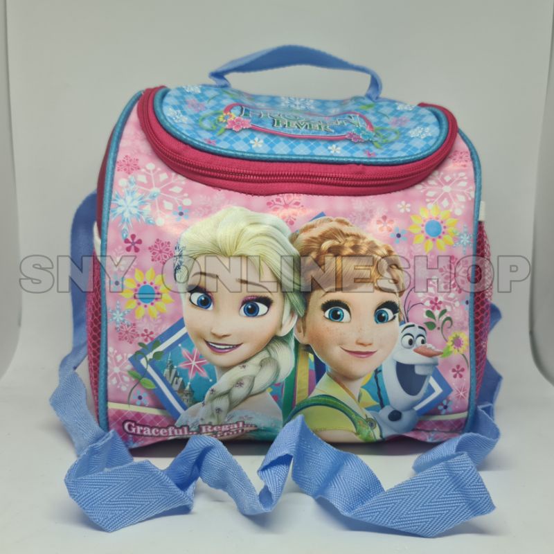 Lunch Bag Anak Bisa Utk Souvenir Ultah Bisa Slempang & Tenteng Karakter-Frozen