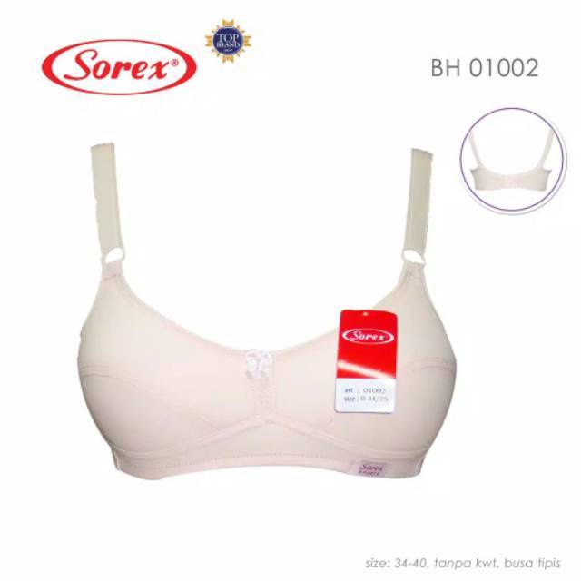 BH Sorex Sport 01002 Indira Wanita Dewasa | Sorex Bra Busa Tipis Tanpa Kawat | SGuna