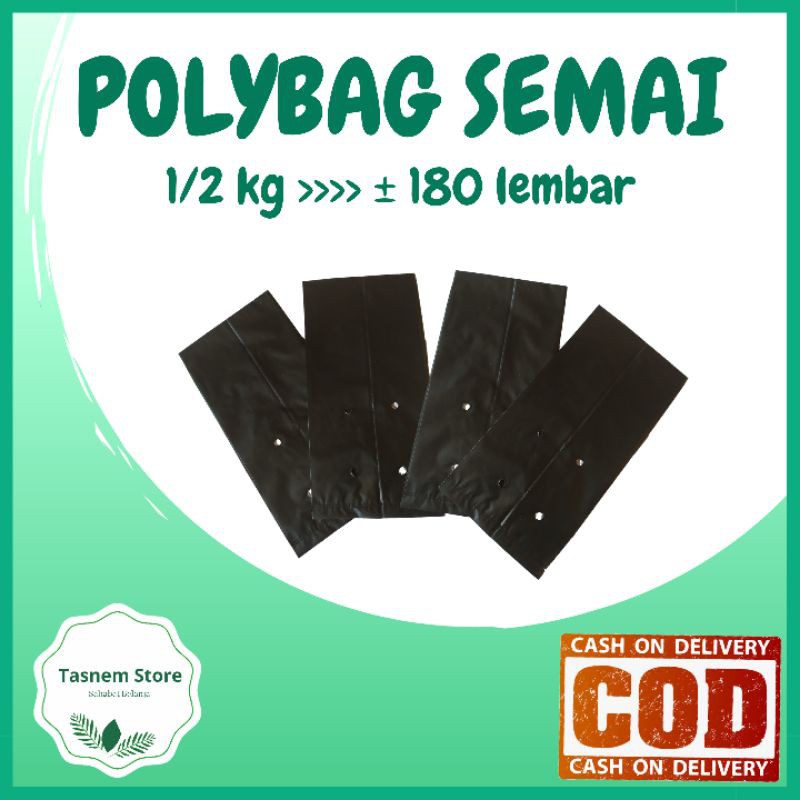 Polybag/Polibag Plastik Semai Kresek Hitam Kecil Ukuran 15 Kiloan