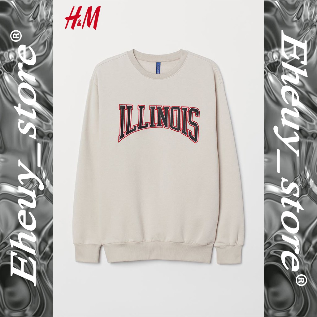 Crewneck H&amp;M ILLINOIS FANTASTIQUE TRUST HONESTY LIVE WITH PURPOSE CREWNECK H&amp;M CREAM SWEATER H&amp;M ORI