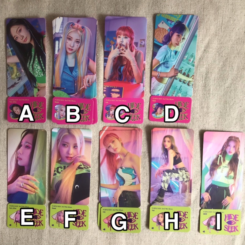 [CLEARANCE SALE] PURPLE KISS HIDE & SEEK ALBUM TICKET / FOLDED POSTER / STICKER