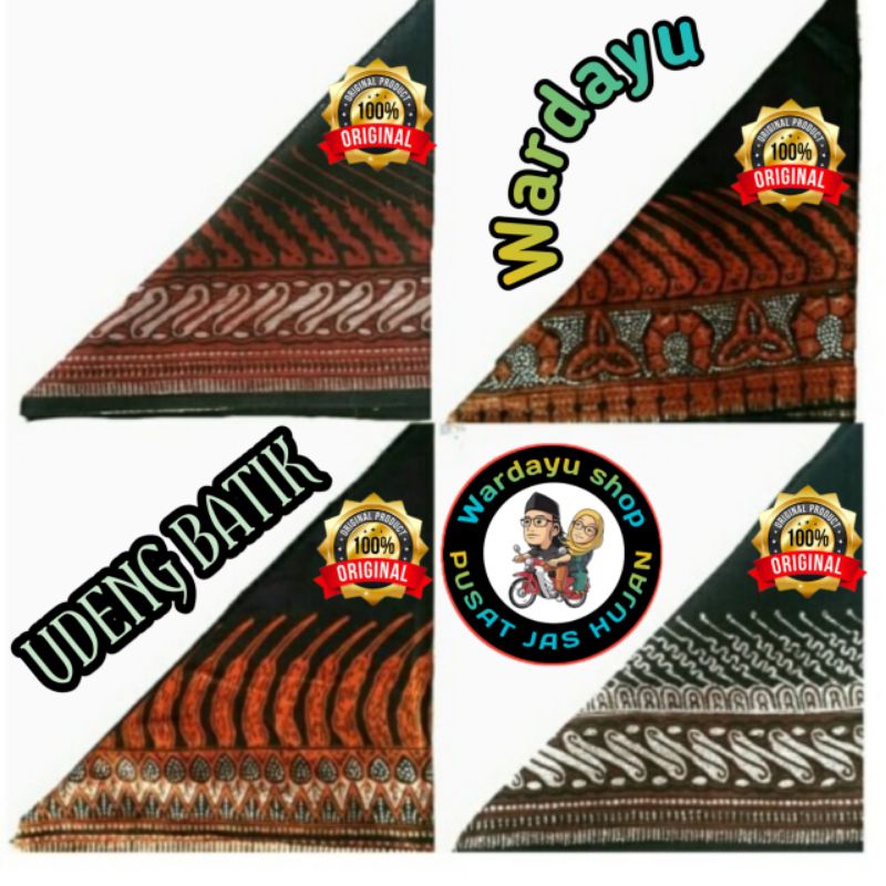 Udeng Batik Segitiga Jawa / Iket Kepala Slayer Bandana Halus Kain Katun Blangkon Sleyer Masker Multi Fungsi Murah