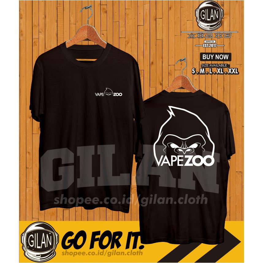 KAOS BAJU VAPE ZOO VAPEZOO LOGO - JOCOOL CLOTH