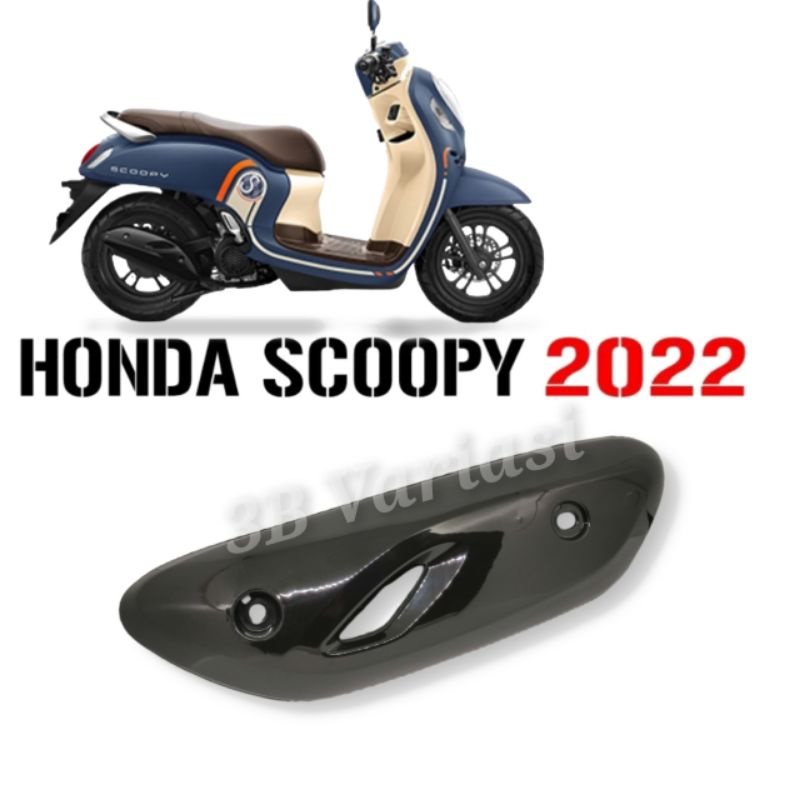 Cover Tameng knalpot Honda Scoopy Stylish New 2021 - 2022 Original Honda