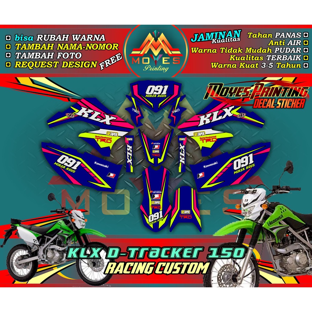 Decal KLX D - TRACKER FULL BODY - DECAL FULL BODY KLX D - TRACKER