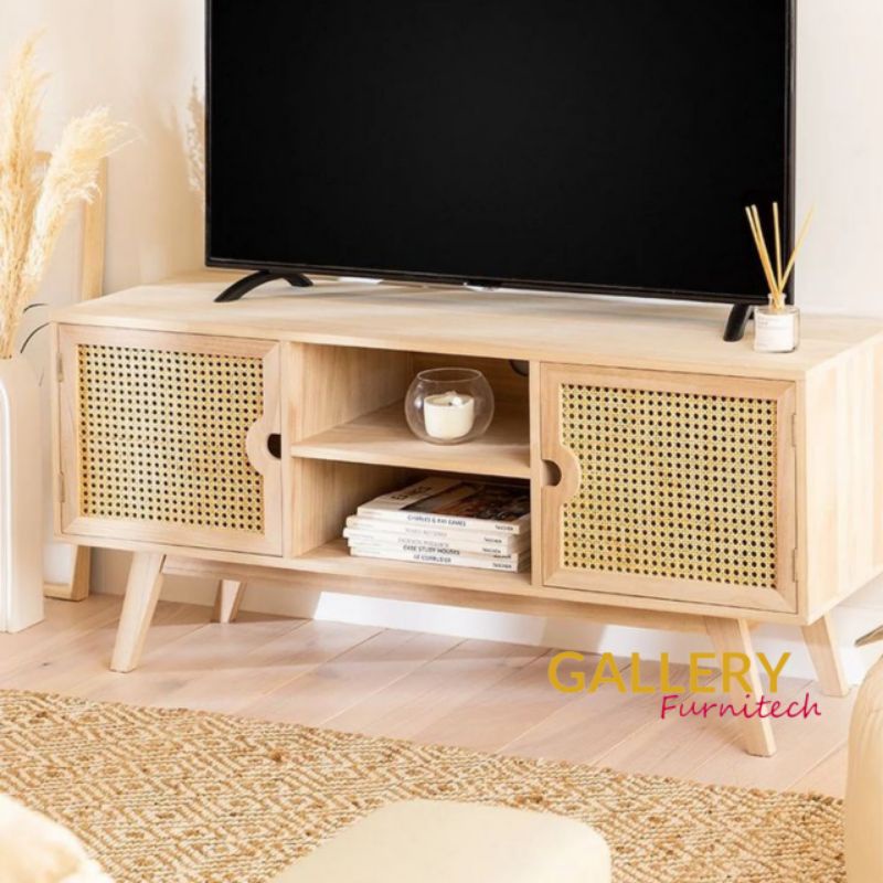 Meja TV Rotan - Credenza - Rak TV