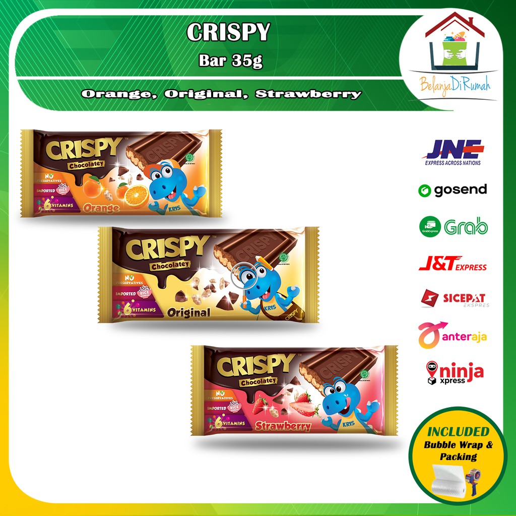 

Coklat Crispy 35 gr Bar