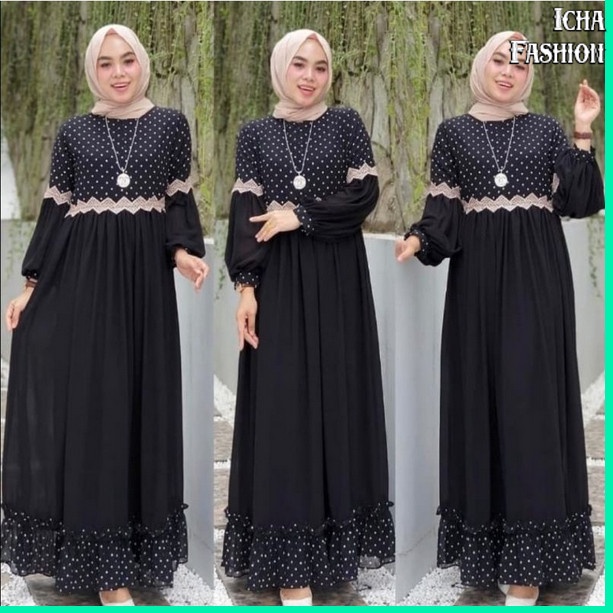 Baju Gamis Muslim Terbaru 2021 2022 Model Baju Pesta Wanita kekinian kondangan Kekinian gaun remaja