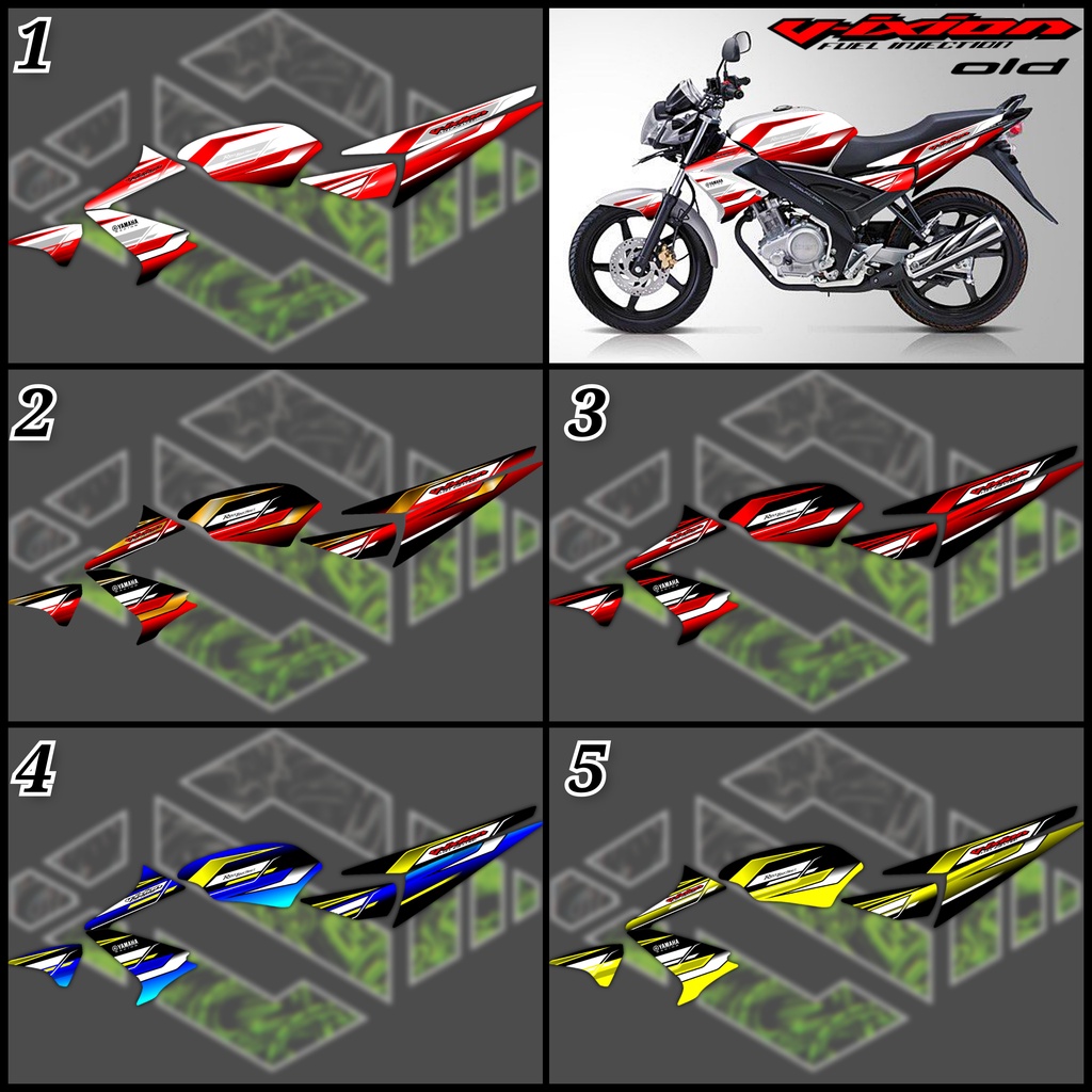 Stiker Striping Vixion OLD Semifullbody/Stiker Variasi Vixion OLD 2008-2012
