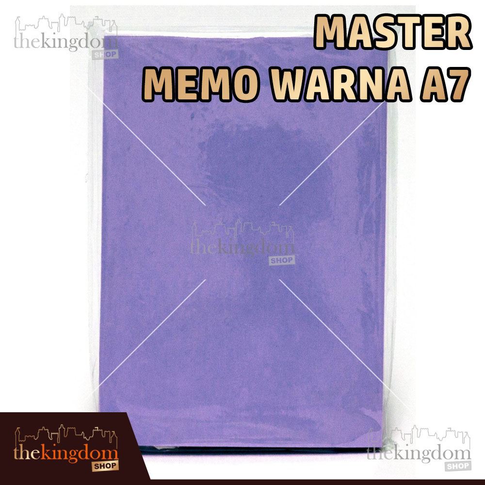 

Master Memo Warna A7 / Kertas / Notes