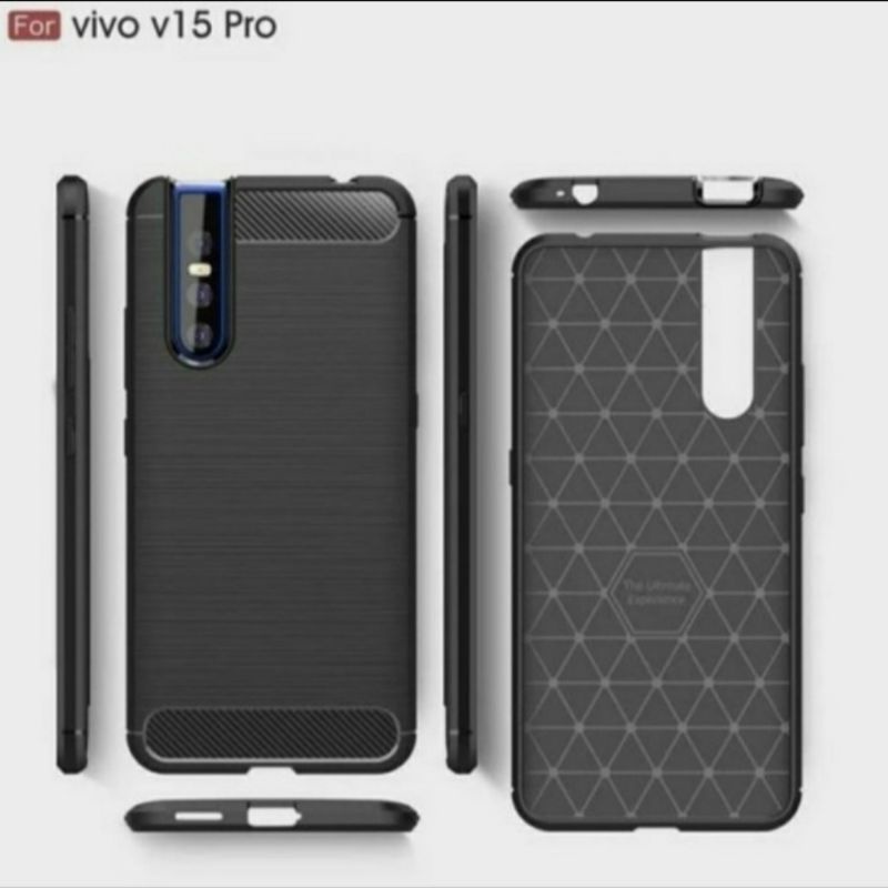 Vivo V15 V15 Pro soft case silikon carbon