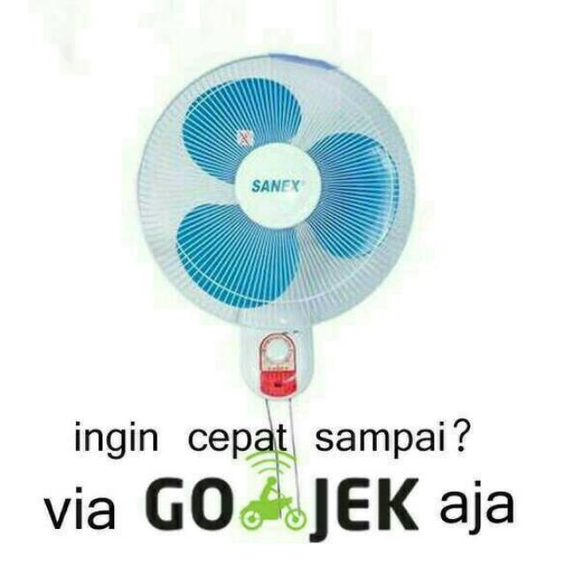 Wall fan 16 sanex - kipas angin tembok 16 inch - kipas angin sanex - wall fan sanex 16 inch