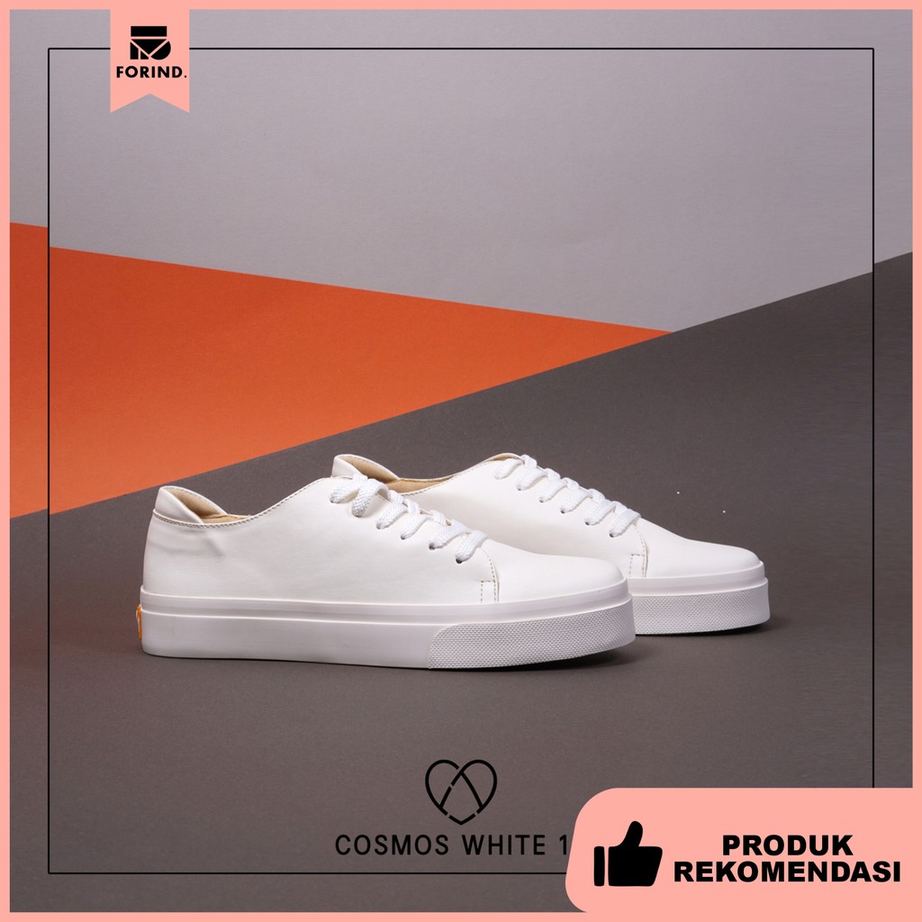 Muzzle White | 36-41 | Sepatu Sneakers Putih Original Sneaker Casual Sniker Kasual Jalan Pria Wanita Lokal Ori Footwear | FORIND x Lvnatica