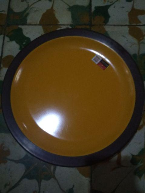 Cc-(6 Pcs) Golden Dragon Melamin Piring Bulat 10 (p10a8)