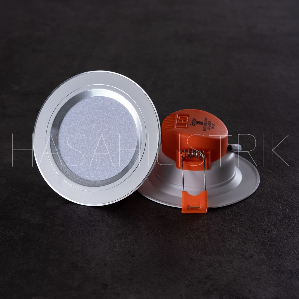 Lampu LED 7 Watt 3 Warna Gold &amp; Silver (3 mode warna putih+semu+kuning)