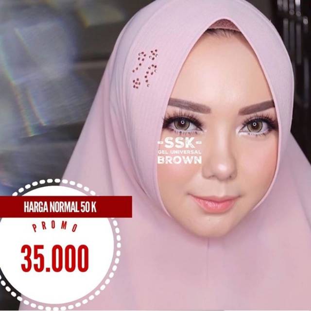 Gel Universal Brown Softlens