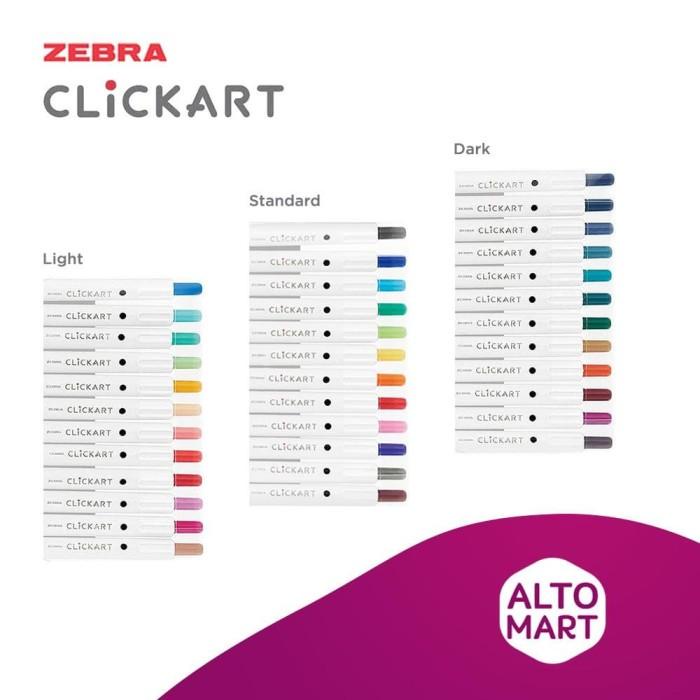 

Zebra ClickArt Marker 0.6mm Fineliner 1 Set 12 Warna Warni Spidol