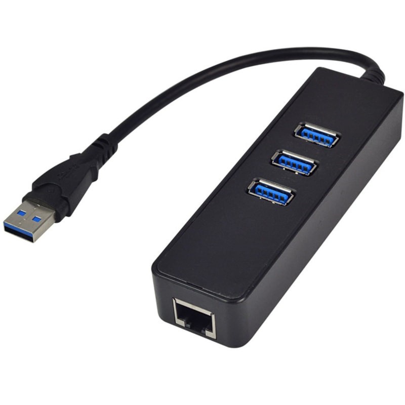 USB HUB 3.0 3port with Ethernet LAN Gigabit