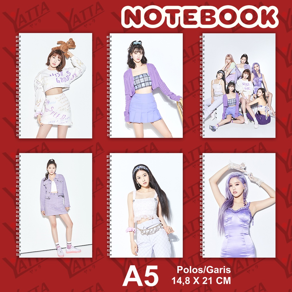 

Notebook KPOP OHMYGIRL Oh My Girl NONSTOP Concept Photos Ukuran A5 14,6 cm x 21 cm