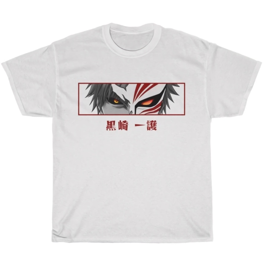 Tshirt Hollow Mask Ichigo Anime Manga Bleach Premium Unisex