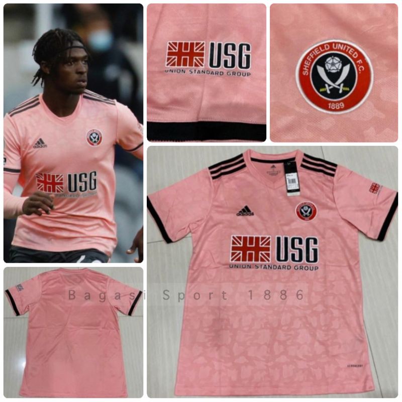 Jersey Baju Bola Sheffield United Away Kit Tandang 2020 2021 The Blades 2020/21 Medioker New Shirt
