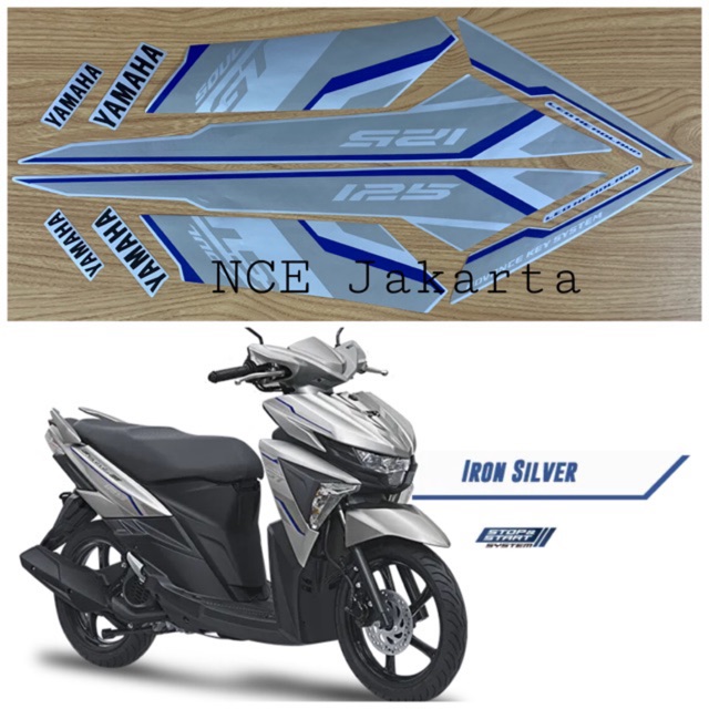 STIKER STRIPING SOUL GT 2016 SILVER