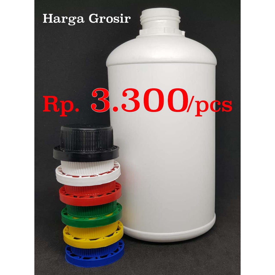 Botol Labor / AGRO / HDPE 1000 ml / 1 Liter TEBAL &amp; ANTI BOCOR