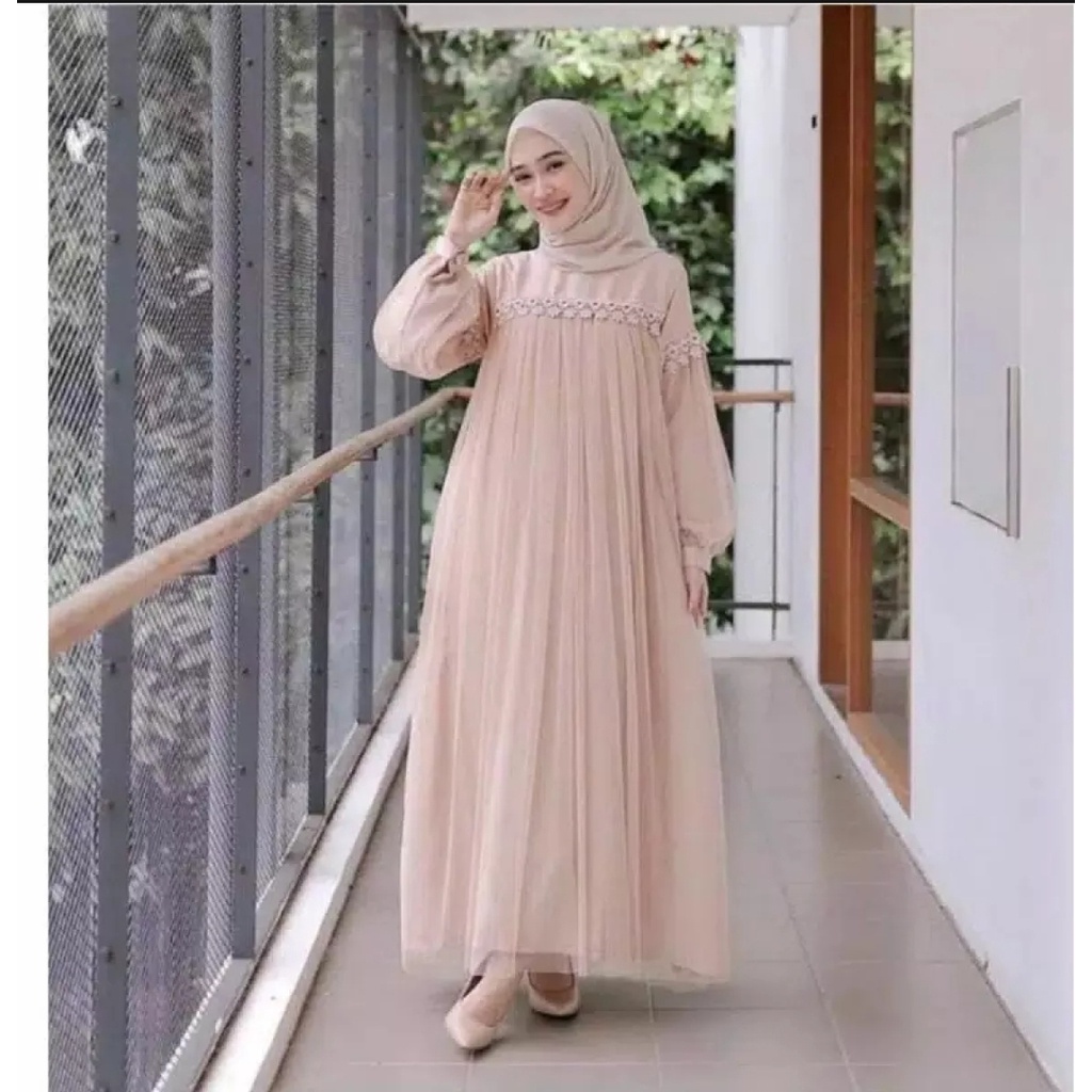 Fashion Muslim &gt; Pakaian Muslim Wanita &gt; Dress &gt; Gamis nuraini - dres dewasa