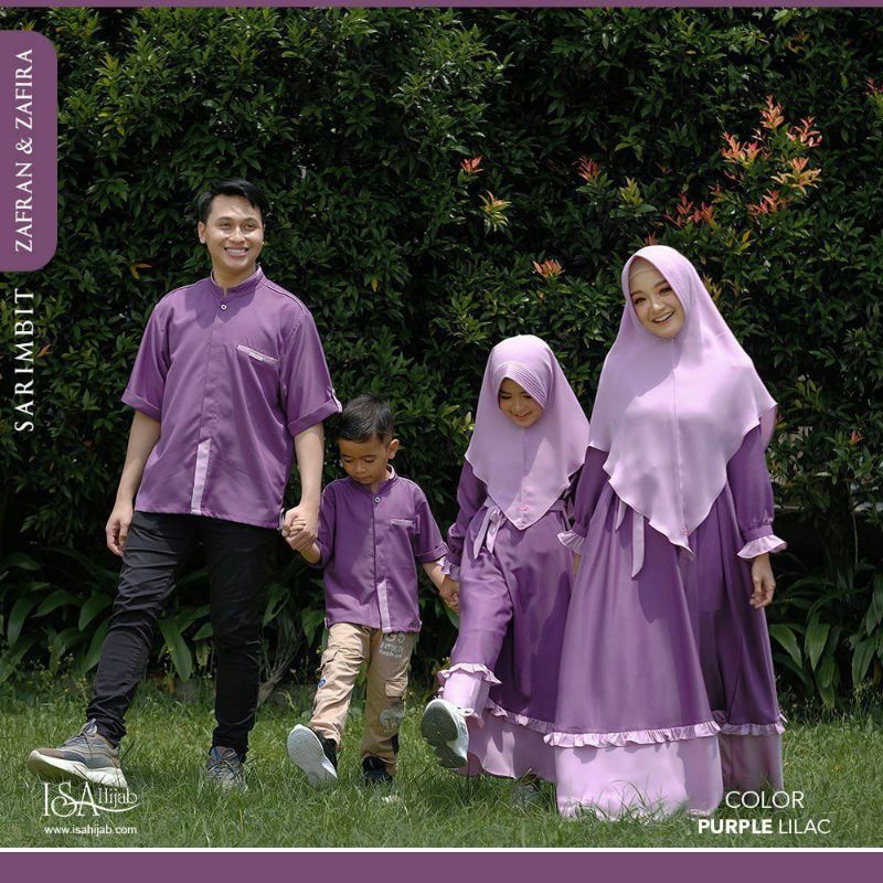 ISA HIJAB Zafran Zafira Series | SARIMBIT BAJU MUSLIM KELUARGA | Baju Lebaran 2024 | Baju Muslim Couple | Terbaru | Best Seller