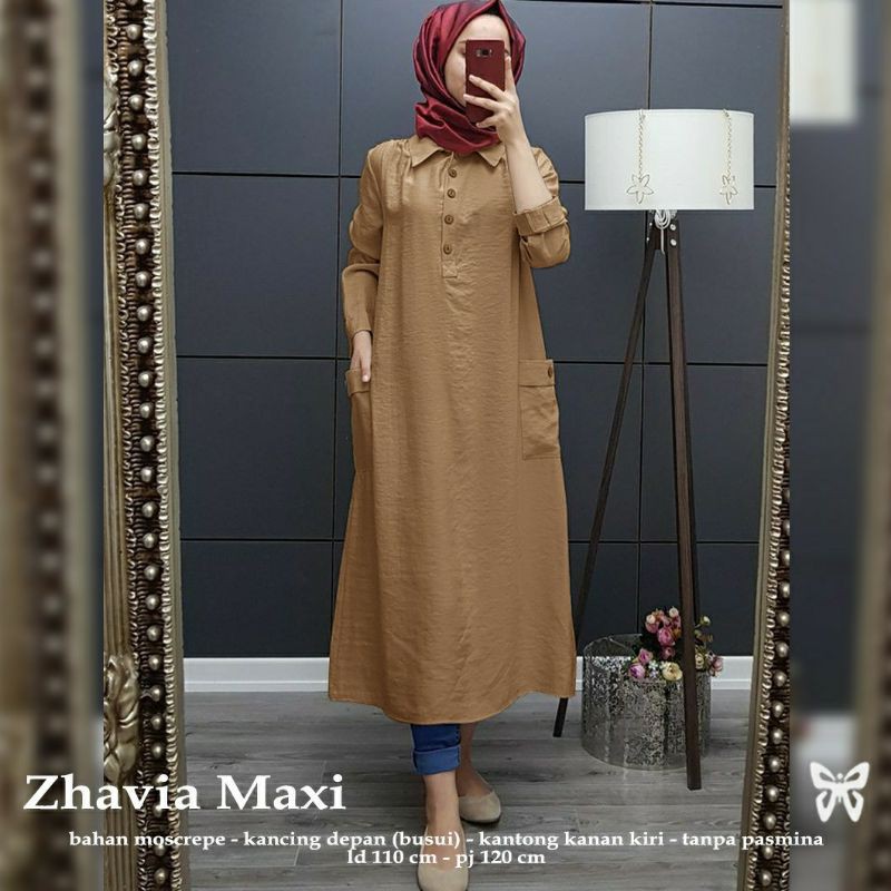 Zhavia tunik banyak warna