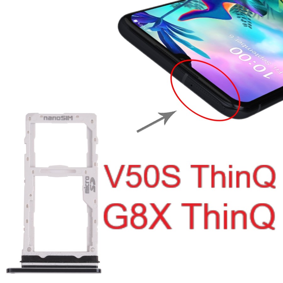 Simtray - Simlock - Sim Tray - Slot Sim - Sim Lock - LG V50S ThinQ 5G / LG G8X ThinQ