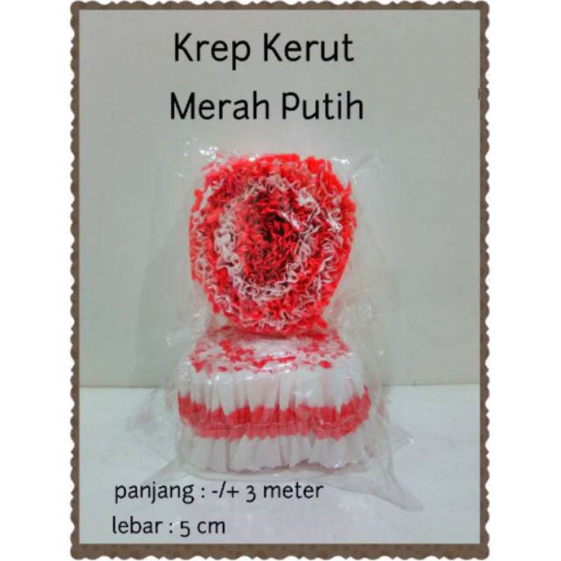 

KERTAS KREP GULUNG MERAH PUTIH / KERTAS KREP KERUT MERAH PUTIH