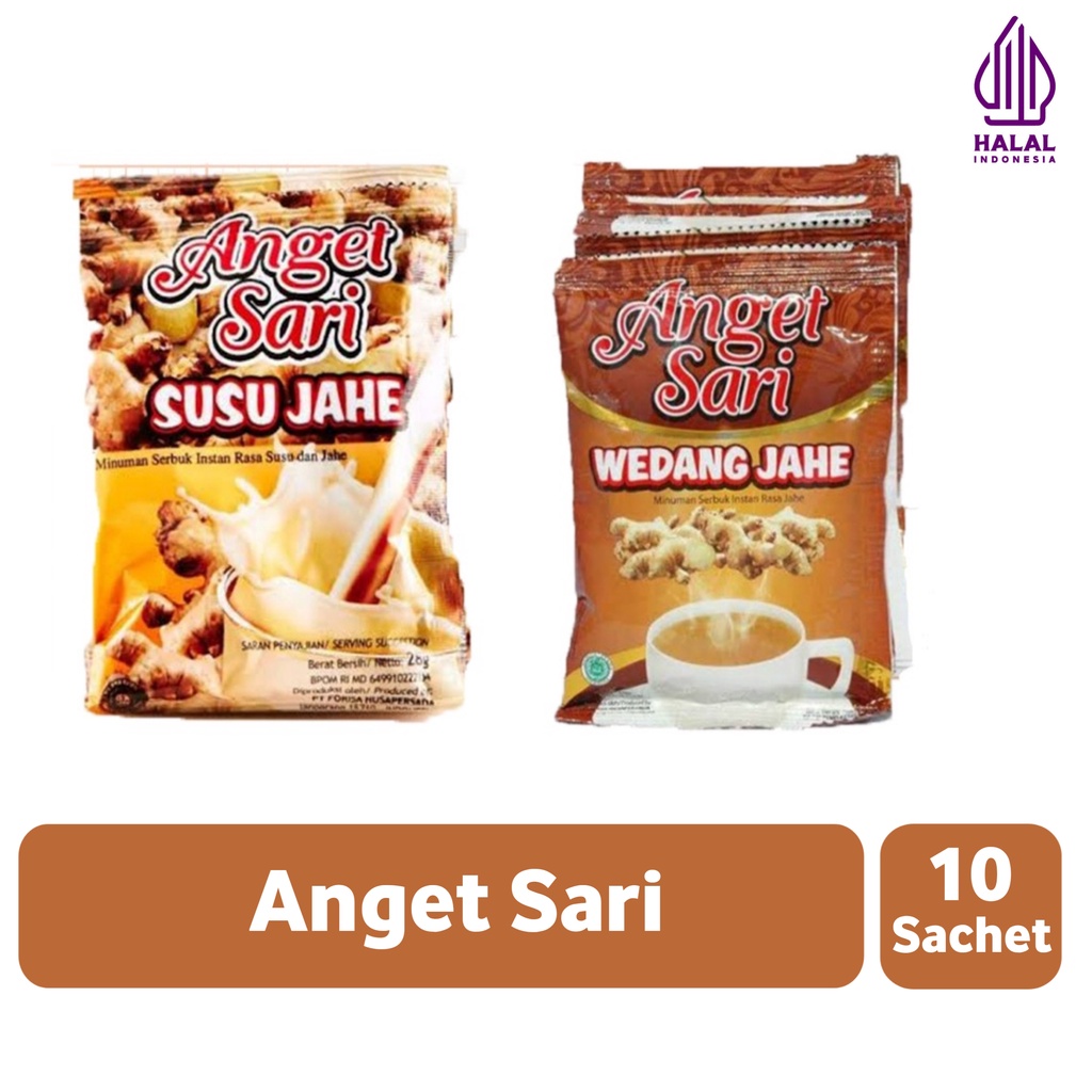 

Anget sari susu jahe & wedang jahe 28gr x 10pcs