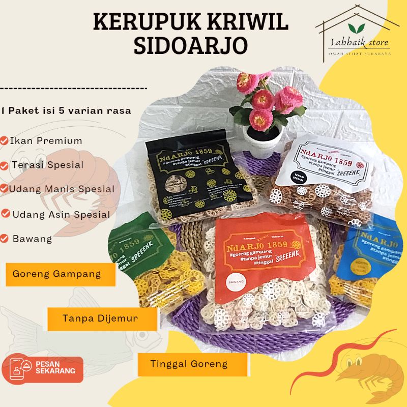 Jual LEBIH HEMAT 1 Paket Kerupuk Kriwil Ndarjo1859 Oleh Oleh Khas